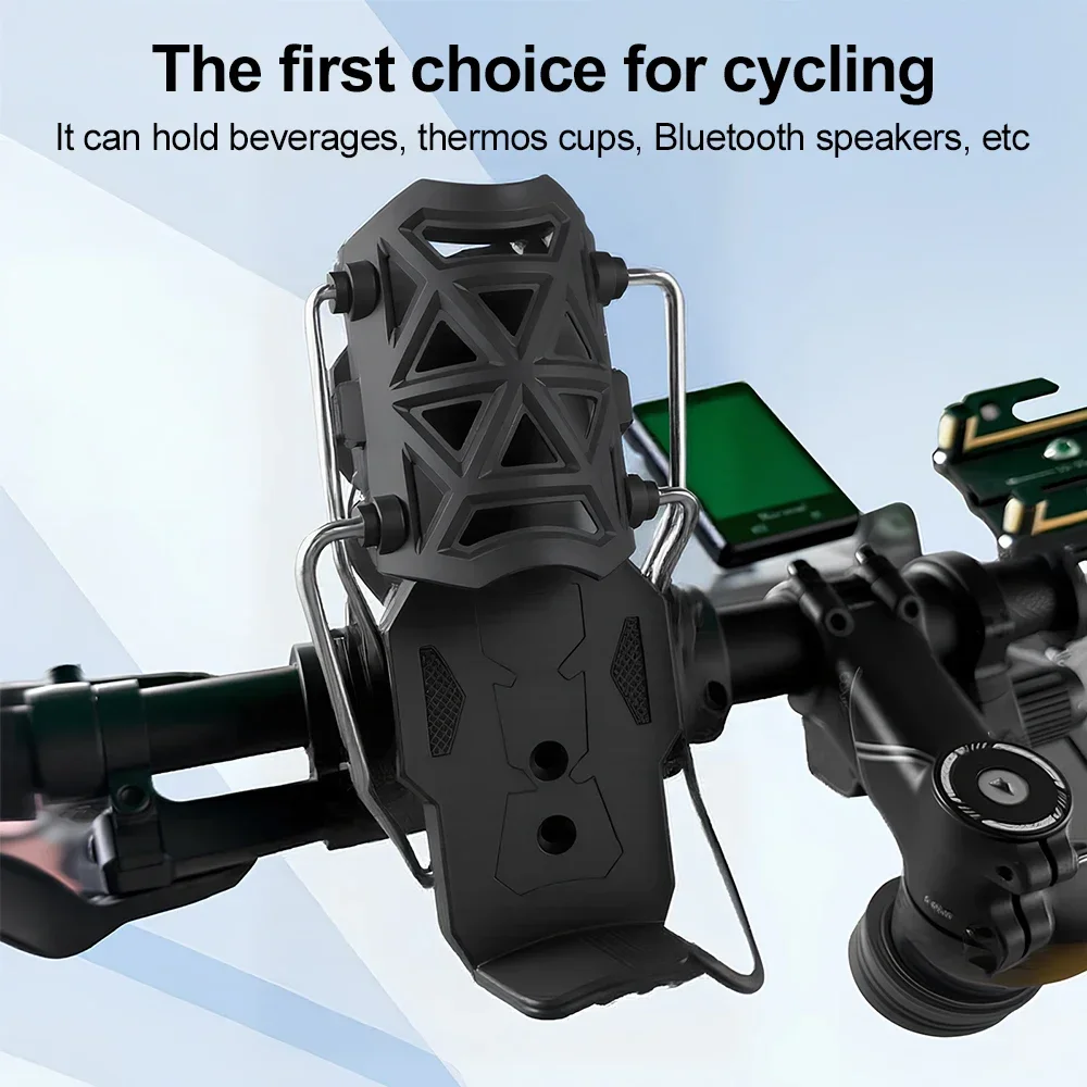 Universal Rotating Cycling Cup Holder for Bicycles Electric Bikes and Motorcycles No Drilling Required