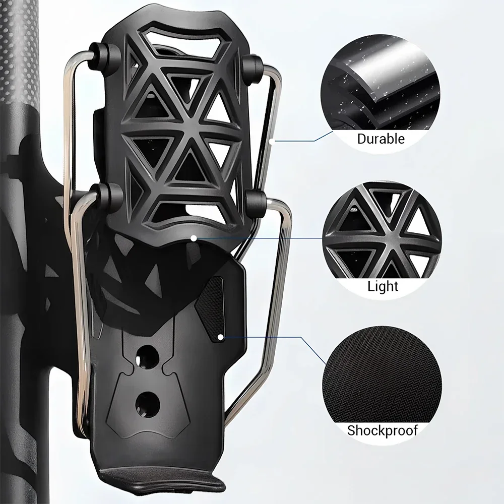 Universal Rotating Cycling Cup Holder for Bicycles Electric Bikes and Motorcycles No Drilling Required