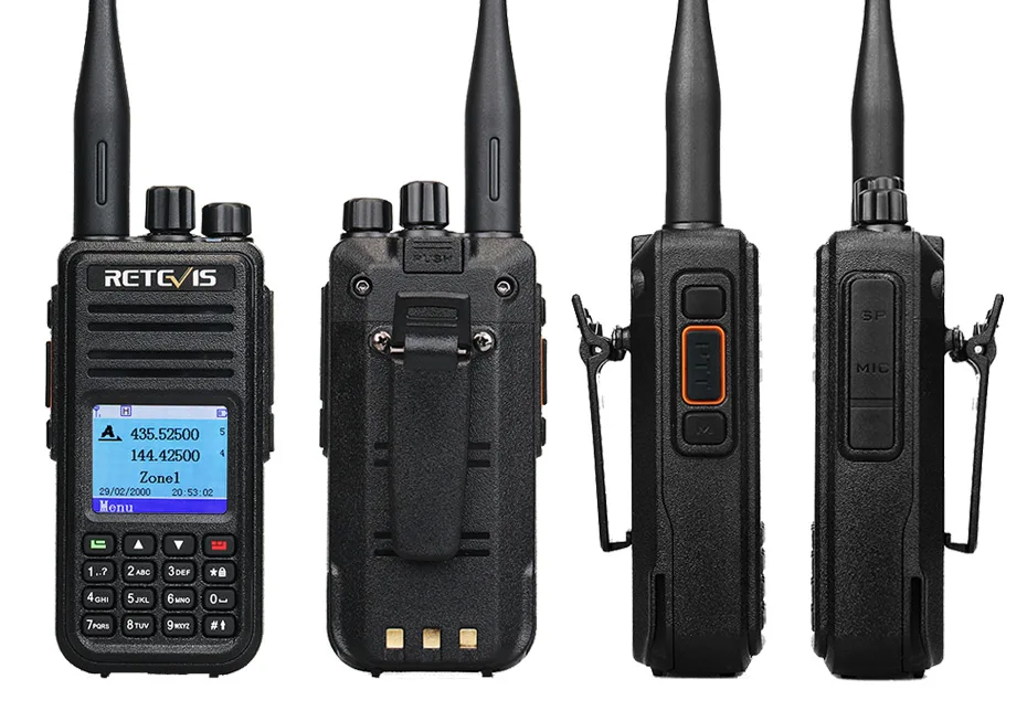 Retevis RT3S Walkie Talkie DMR Radio Long Range Walkie Talkies Camping Ham Radio UHF VHF GPS AES256 Encryption Digital Portable