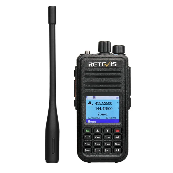 Retevis RT3S Walkie Talkie DMR Radio Long Range Walkie Talkies Camping Ham Radio UHF VHF GPS AES256 Encryption Digital Portable