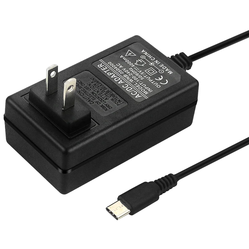 Orange Pi 5 Plus Power Adapter 5V 4A Charger 20W USB Type C Power Supply EU US UK AU Plug for OPI 5/5B/4 LTS Raspberry Pi 4B