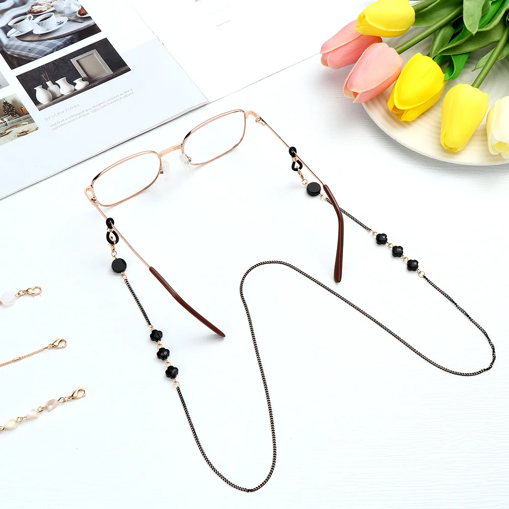 Metal Butterfly Small Daisy Sunglasses Glasses Chain Women Long Chain For Eyeglasses Chain Cord Holder Rope Neck Strap Lanyard