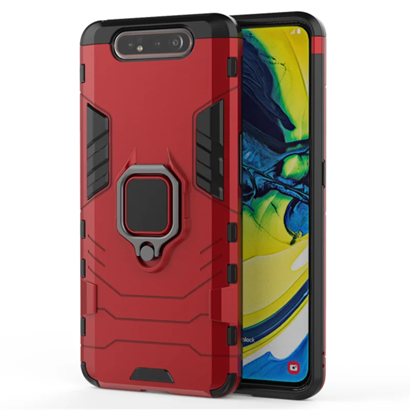 Armor Case For Samsung A80 Case Ring Stand Bumper Phone Back Cover For Samsung Galaxy A80 GalaxyA80 A 80 A805 SM-A805F A805F