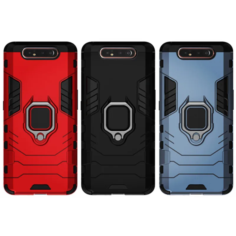 Armor Case For Samsung A80 Case Ring Stand Bumper Phone Back Cover For Samsung Galaxy A80 GalaxyA80 A 80 A805 SM-A805F A805F
