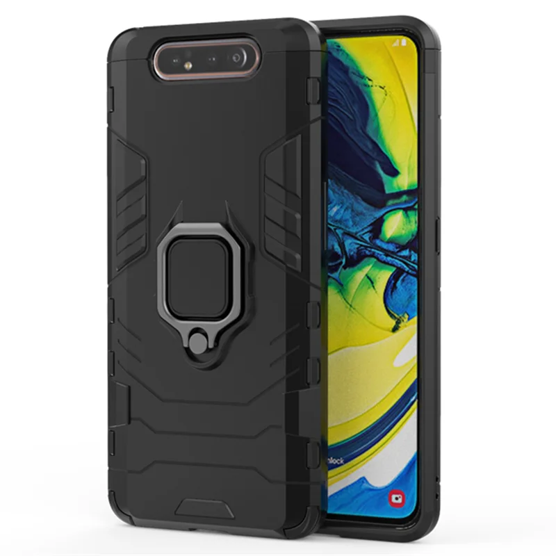 Armor Case For Samsung A80 Case Ring Stand Bumper Phone Back Cover For Samsung Galaxy A80 GalaxyA80 A 80 A805 SM-A805F A805F