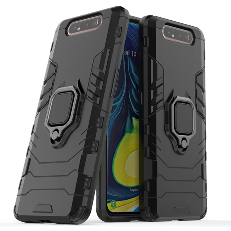 Armor Case For Samsung A80 Case Ring Stand Bumper Phone Back Cover For Samsung Galaxy A80 GalaxyA80 A 80 A805 SM-A805F A805F