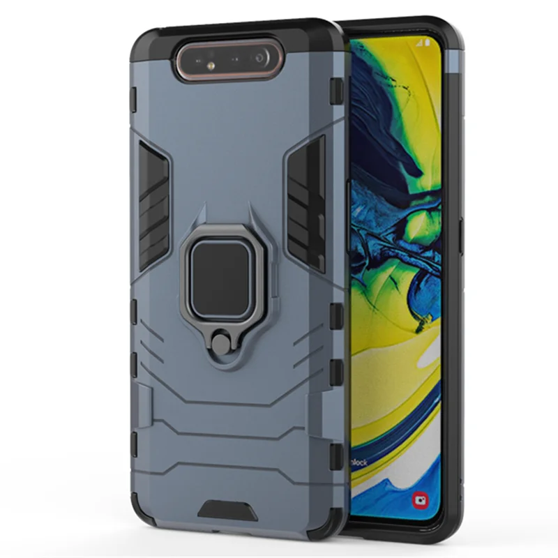 Armor Case For Samsung A80 Case Ring Stand Bumper Phone Back Cover For Samsung Galaxy A80 GalaxyA80 A 80 A805 SM-A805F A805F