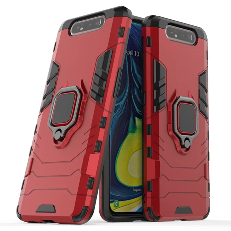 Armor Case For Samsung A80 Case Ring Stand Bumper Phone Back Cover For Samsung Galaxy A80 GalaxyA80 A 80 A805 SM-A805F A805F