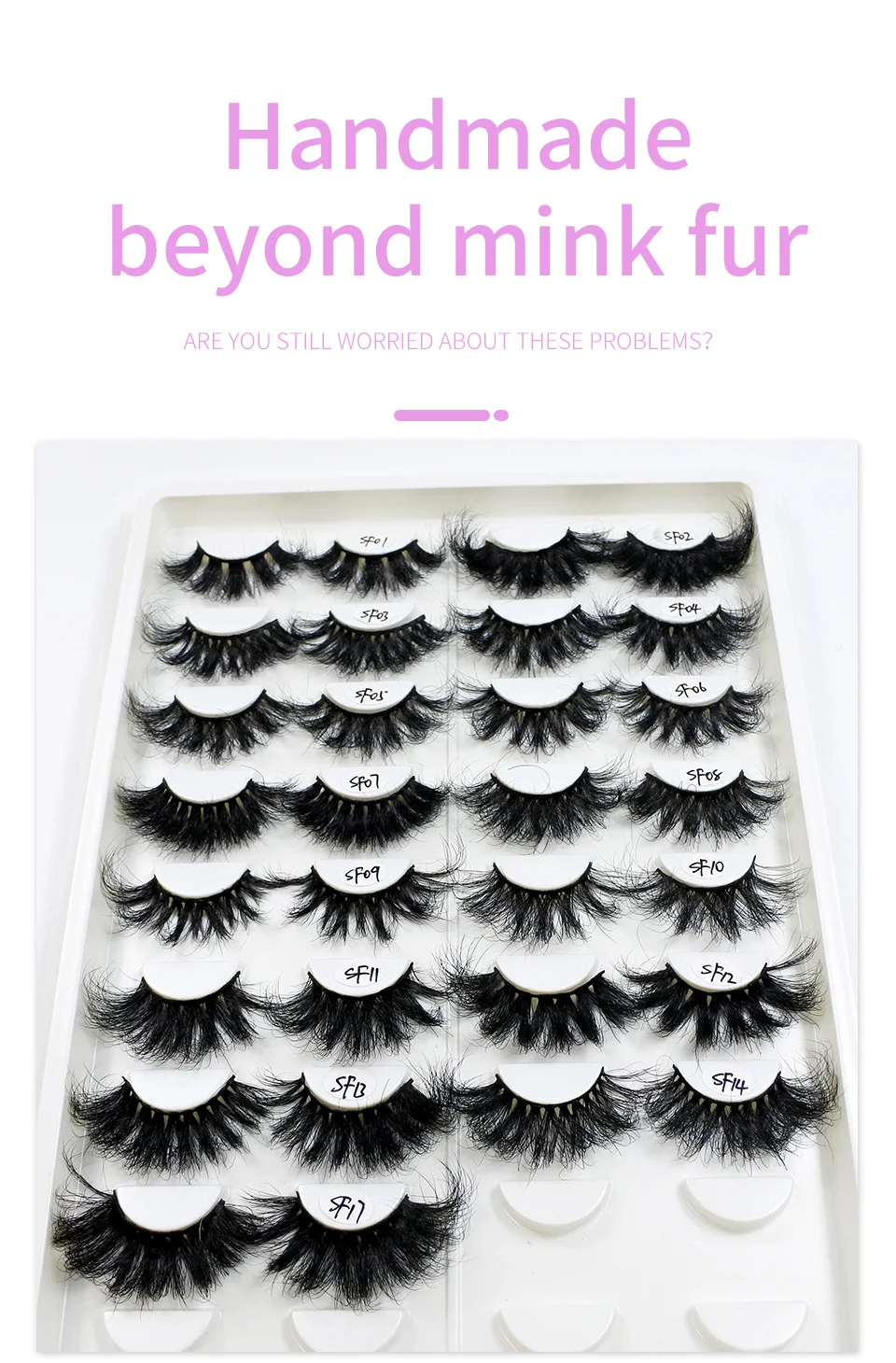 Mink Lashes Wholesale 5/10/30/50 Pairs 25mm Eyelashes Long Wispy Messy Fluffy Lashes Bulk Makeup 25 mm Mink Eyelashes