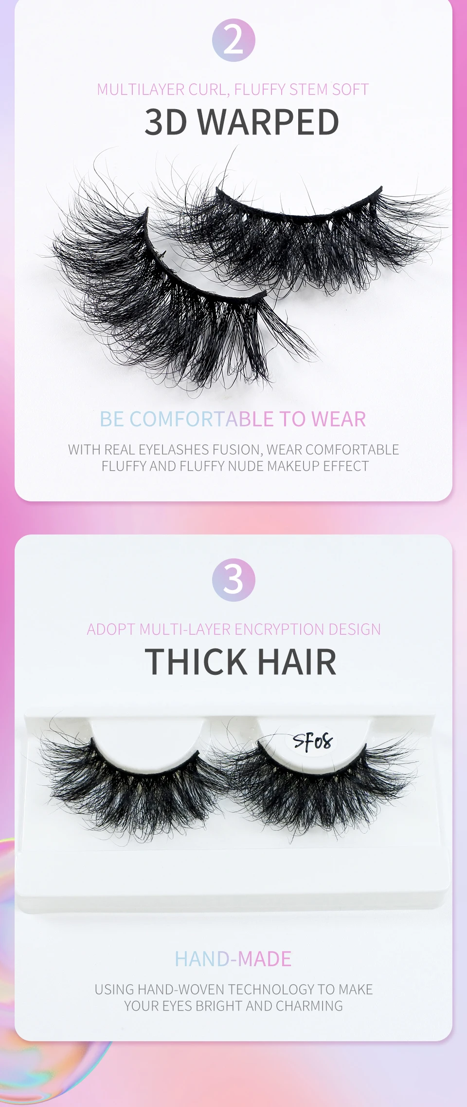 Mink Lashes Wholesale 5/10/30/50 Pairs 25mm Eyelashes Long Wispy Messy Fluffy Lashes Bulk Makeup 25 mm Mink Eyelashes