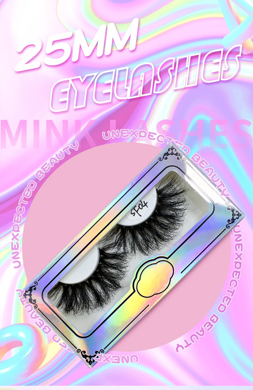Mink Lashes Wholesale 5/10/30/50 Pairs 25mm Eyelashes Long Wispy Messy Fluffy Lashes Bulk Makeup 25 mm Mink Eyelashes