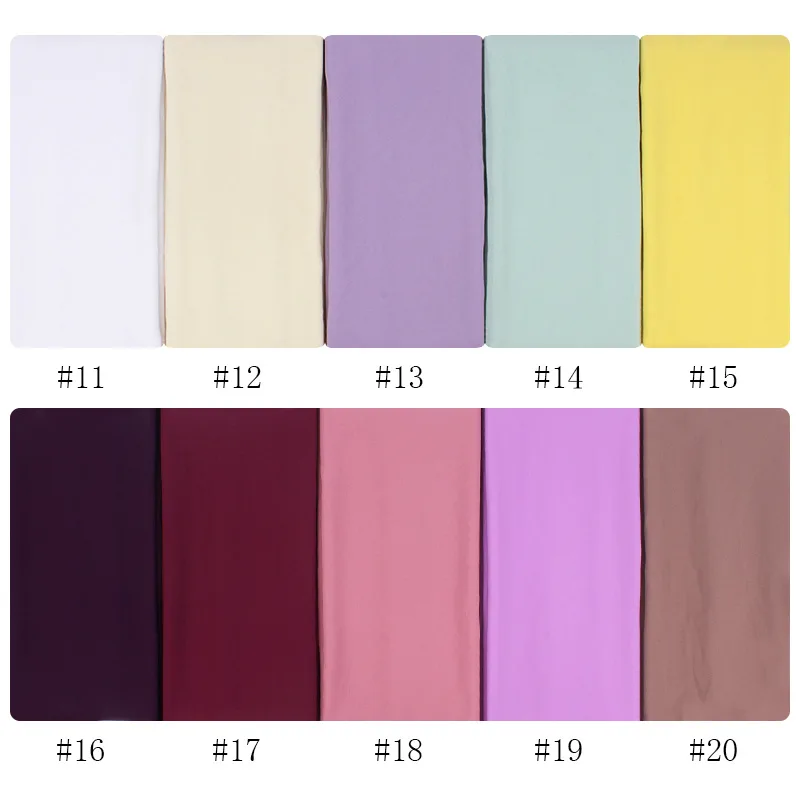 New Fashion Women Solid Chiffon Headscarf Ready To Wear Instant Hijab Scarf Muslim Shawl Islamic Hijabs Arab Wrap Head Scarves