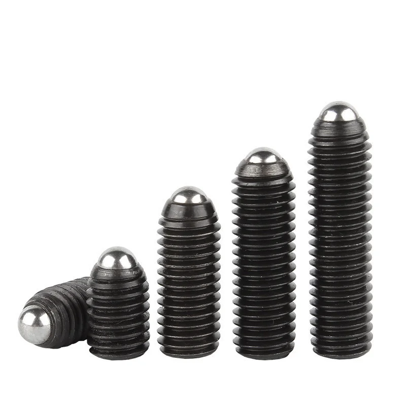 2/10 M2.5 M3 M4 M5 M6 M8-M12 Black Grade 12.9 304 Stainless Steel Hex Socket Allen Spring Ball Plunger Grub Point Set Screw Bolt