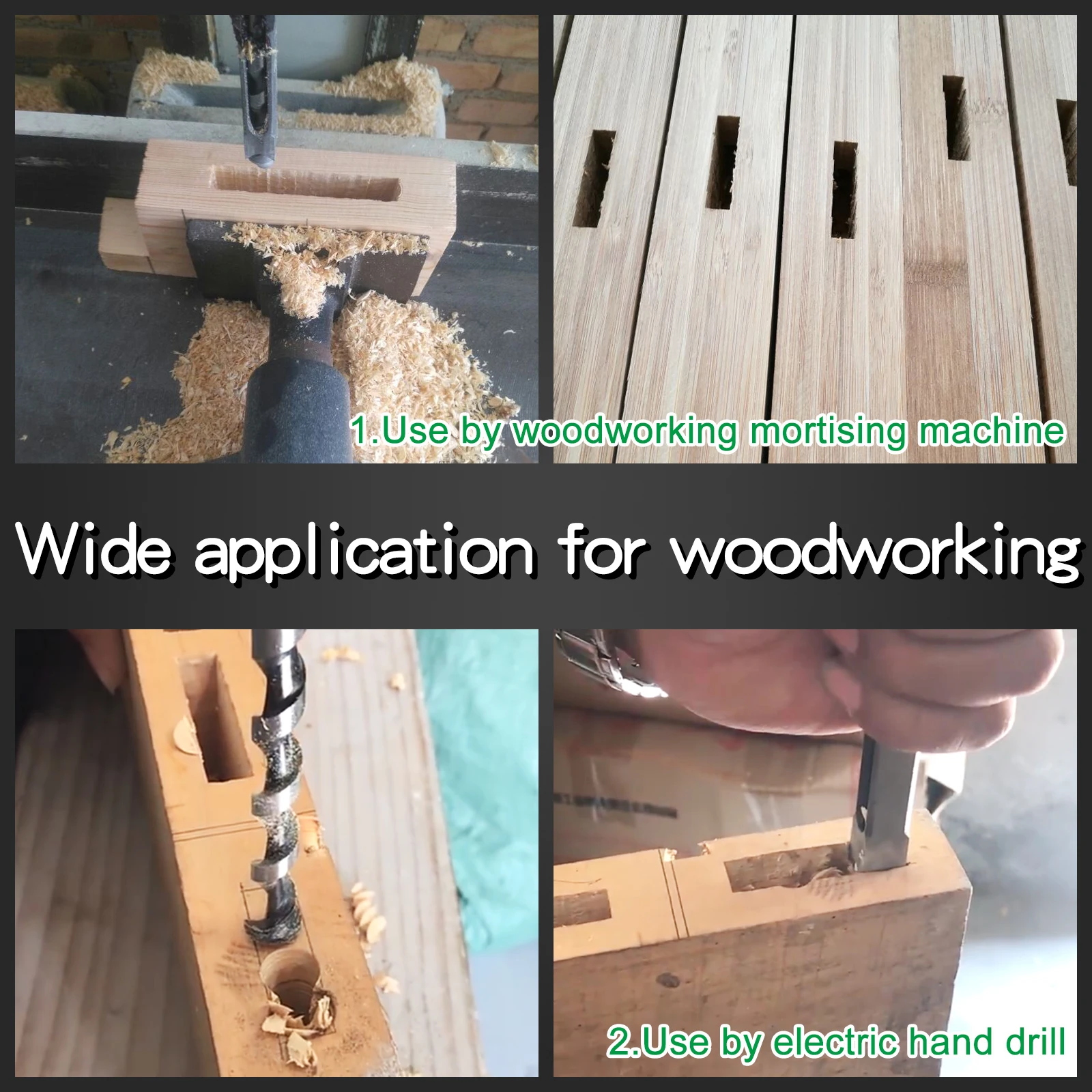 1pc 6-30mm Woodworking Square Drill Bit Mortise Hole Drill Tools Woodworking Tool