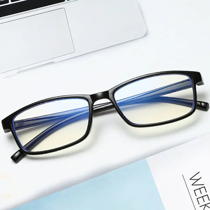 Simple style Computer Glasses pc Frame Women Men Anti Blue Light square Eyewear Blocking Glasses Optical Spectacle Eyeglass