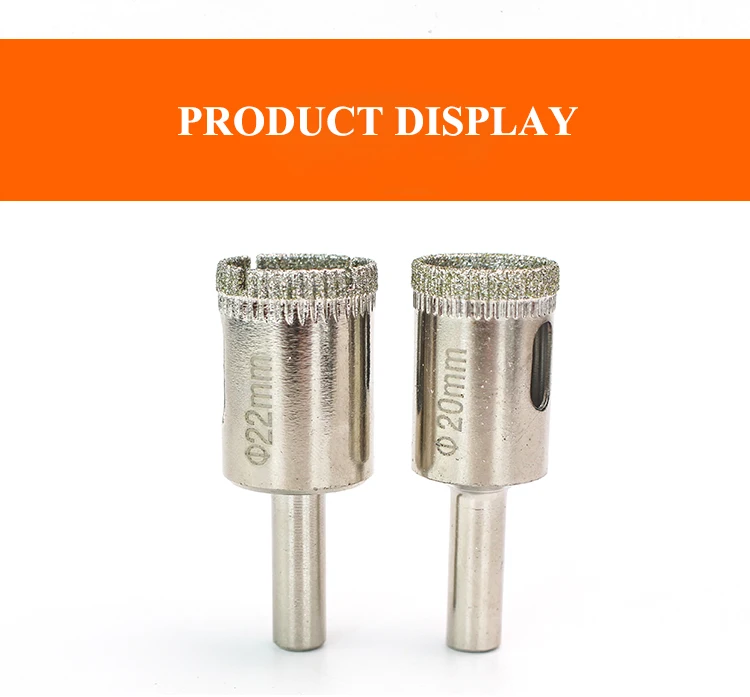 6-60mm 1PC Diamond Drill Bits Hole Saw Diamond Drill Bit Hollow Core Drill Bit Set for Diamond Coating, Carbon Steel for Glass