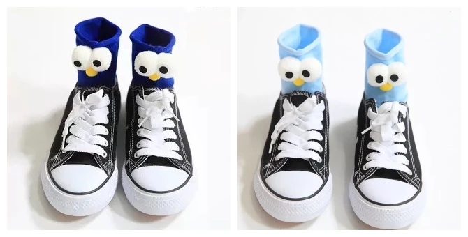 Funny Socks Women's Short Cotton Hot Sale 3D eyes Designer Fashion Amusing Lovely Harajuku kawaii Gift Happy Cute Socks