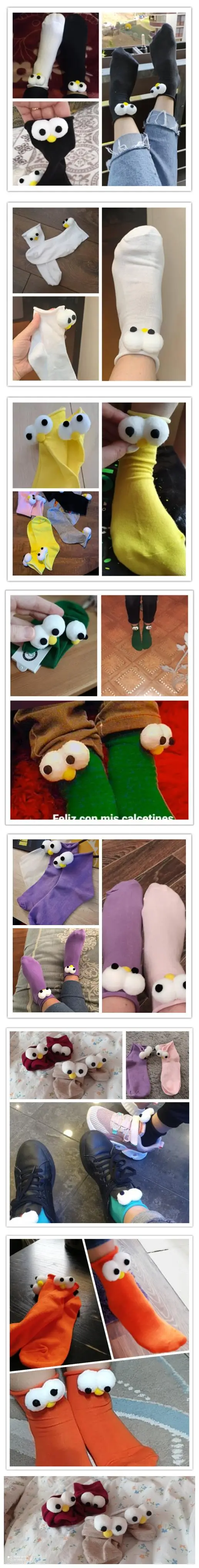 Funny Socks Women's Short Cotton Hot Sale 3D eyes Designer Fashion Amusing Lovely Harajuku kawaii Gift Happy Cute Socks