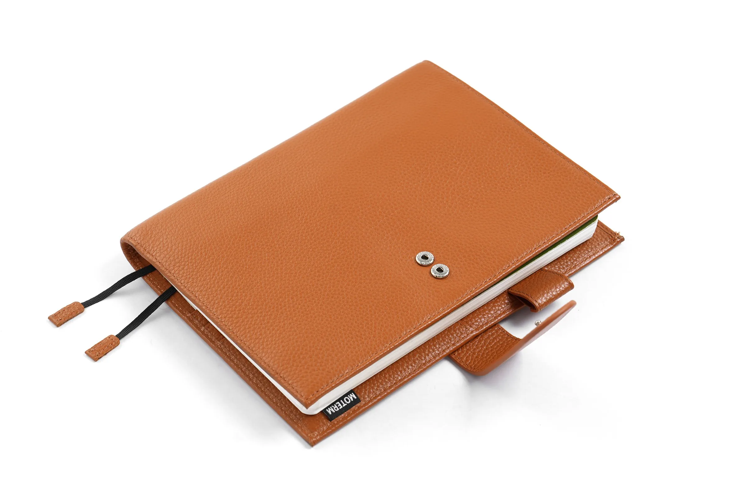 Moterm Original Series A5 Plus Cover for Hobonichi Cousin A5 Notebook Genuine Pebbled Grain Leather Planner Organizer Agenda