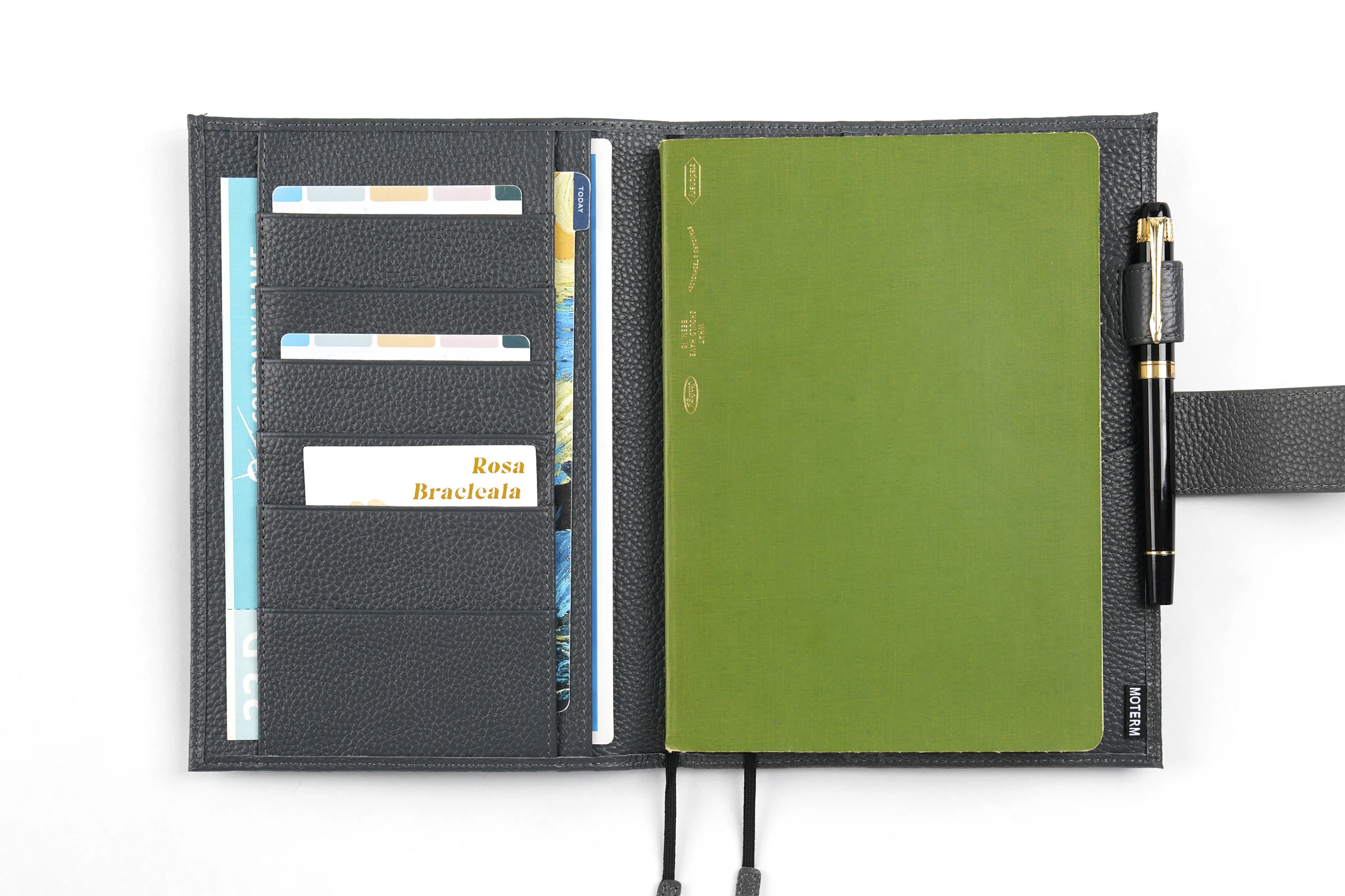 Moterm Original Series A5 Plus Cover for Hobonichi Cousin A5 Notebook Genuine Pebbled Grain Leather Planner Organizer Agenda