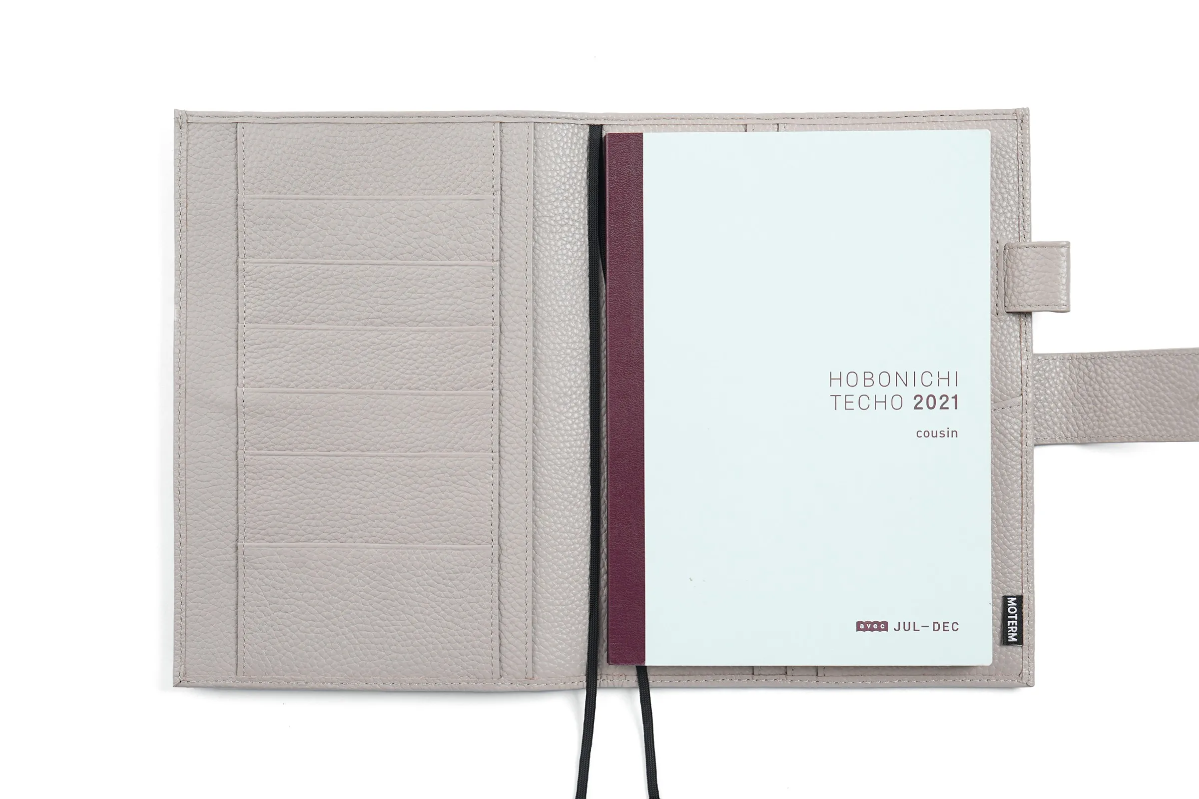 Moterm Original Series A5 Plus Cover for Hobonichi Cousin A5 Notebook Genuine Pebbled Grain Leather Planner Organizer Agenda