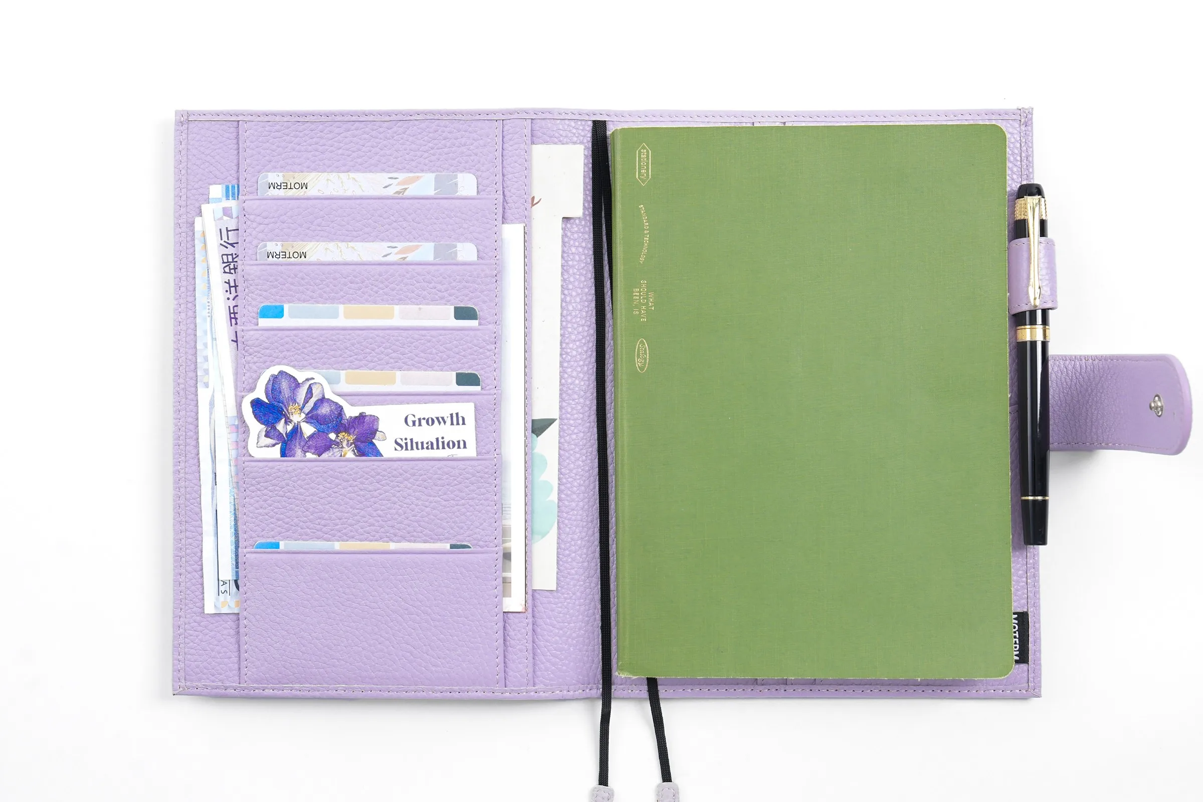 Moterm Original Series A5 Plus Cover for Hobonichi Cousin A5 Notebook Genuine Pebbled Grain Leather Planner Organizer Agenda