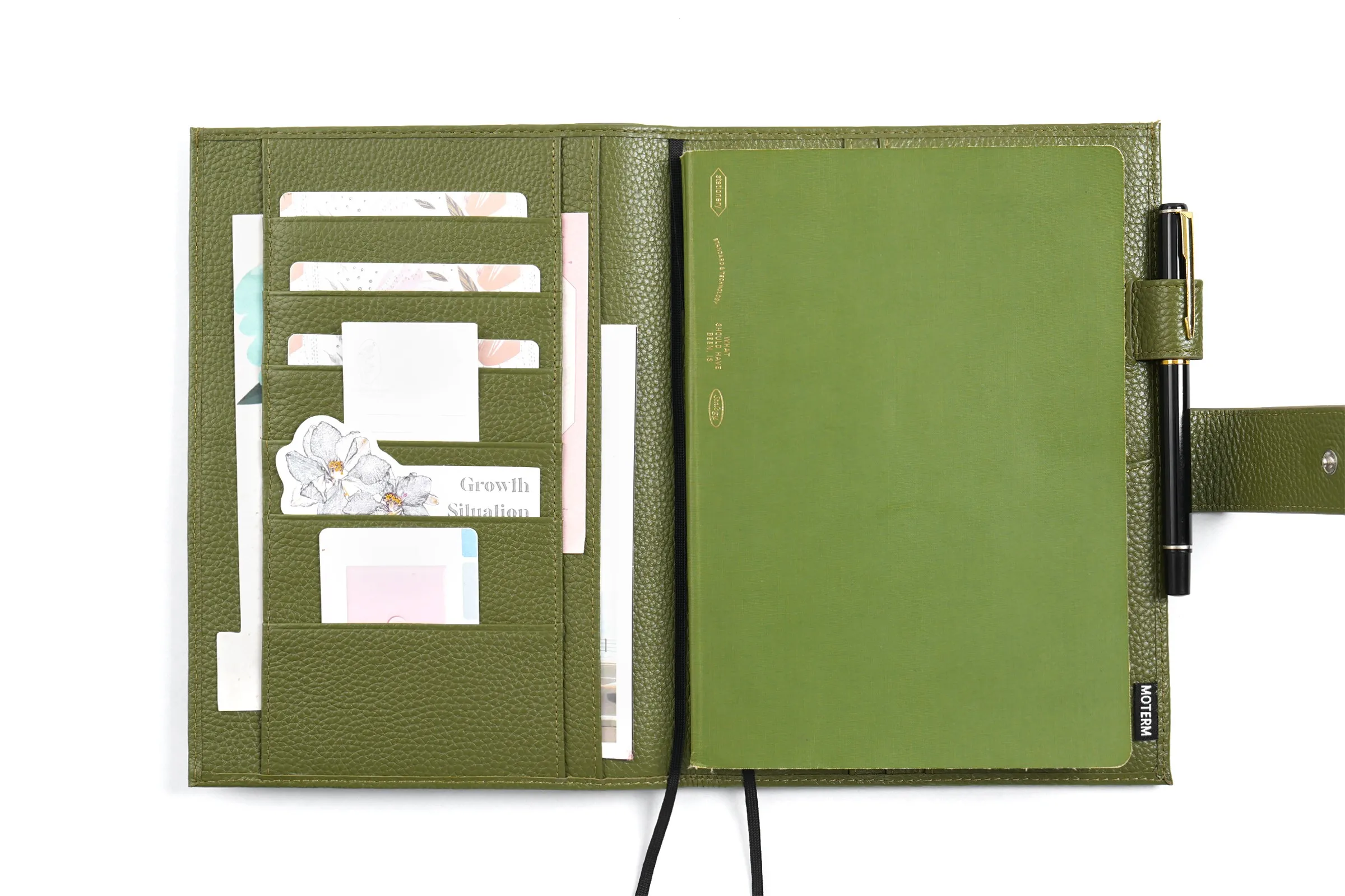Moterm Original Series A5 Plus Cover for Hobonichi Cousin A5 Notebook Genuine Pebbled Grain Leather Planner Organizer Agenda