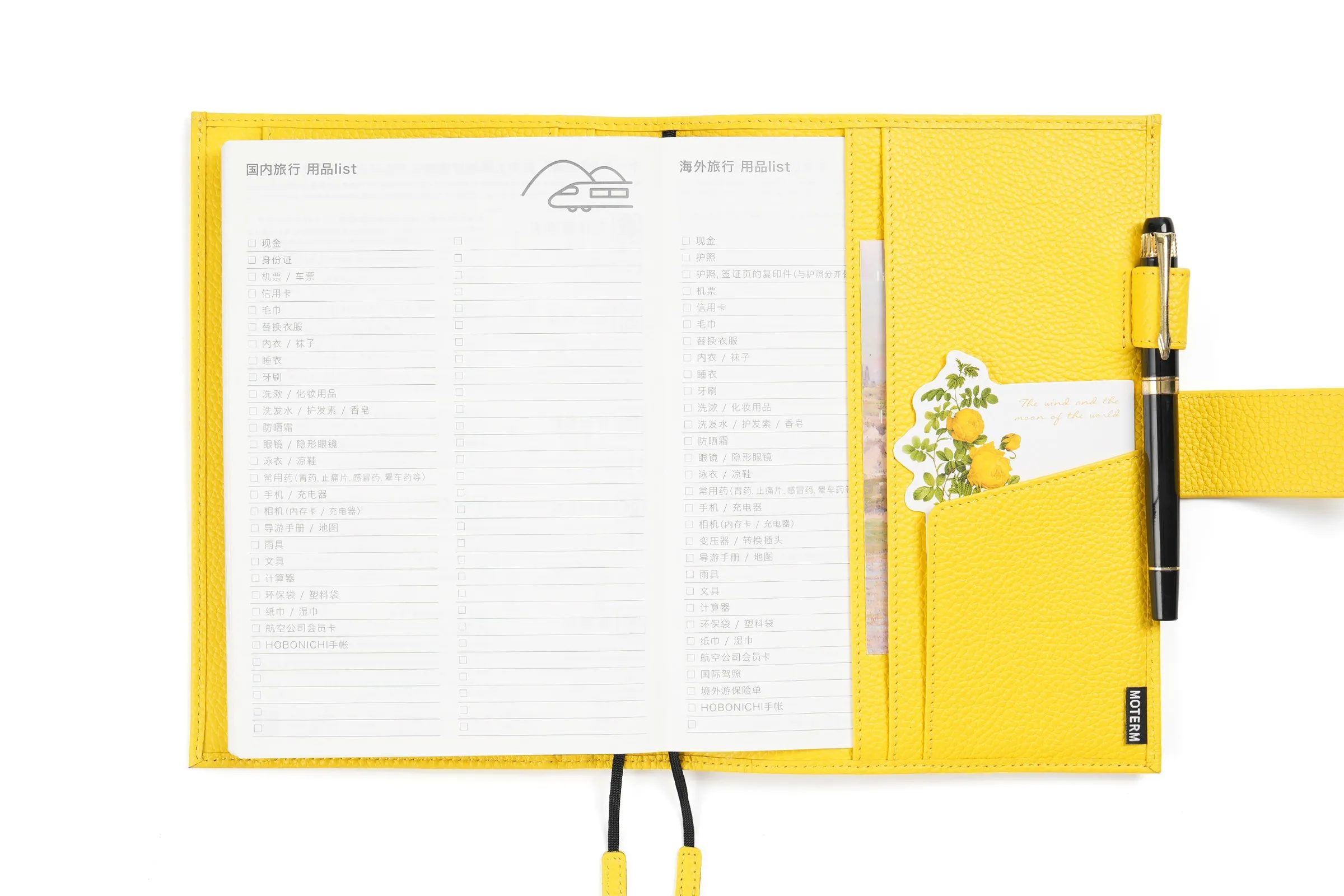 Moterm Original Series A5 Plus Cover for Hobonichi Cousin A5 Notebook Genuine Pebbled Grain Leather Planner Organizer Agenda