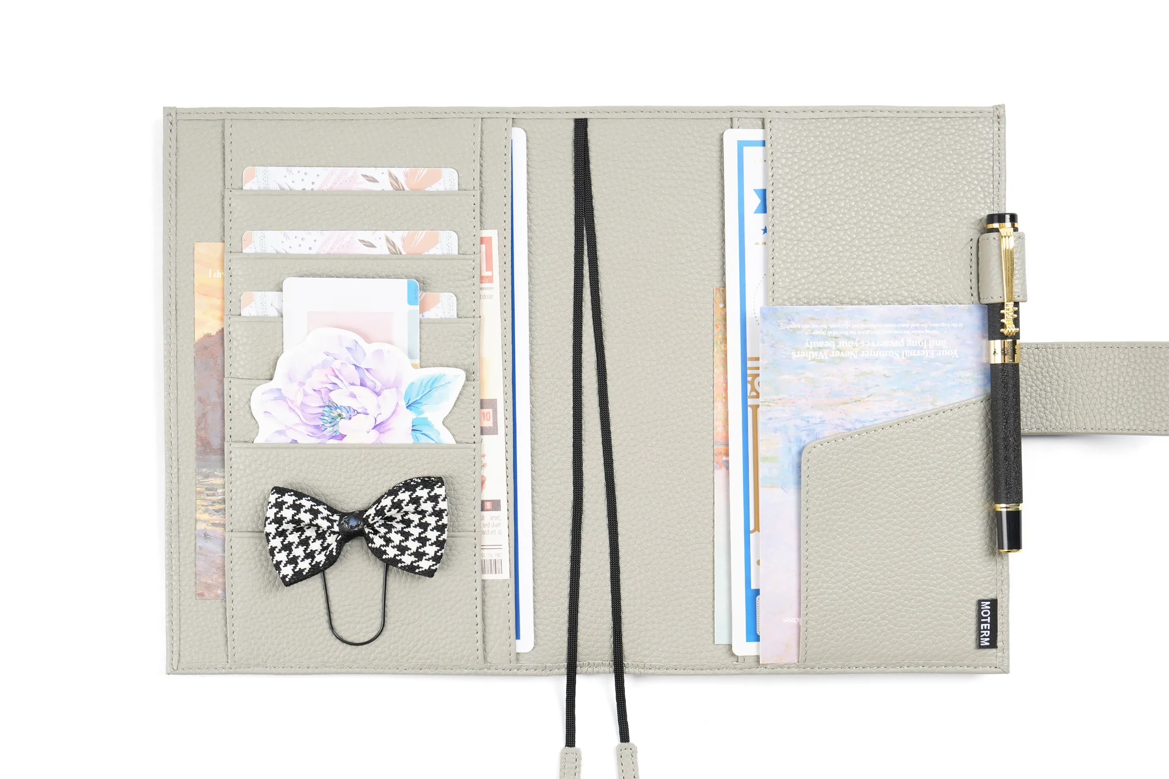 Moterm Original Series A5 Plus Cover for Hobonichi Cousin A5 Notebook Genuine Pebbled Grain Leather Planner Organizer Agenda