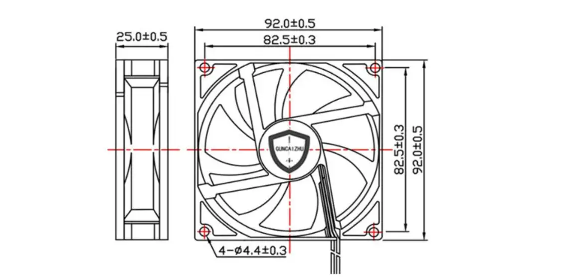 Dual Sleeve Bearing 90MM 9CM 9025 9225 CPU Fan 90x90x25MM DC 5V 12V 24V Computer Case Cooling Fan 2PIN