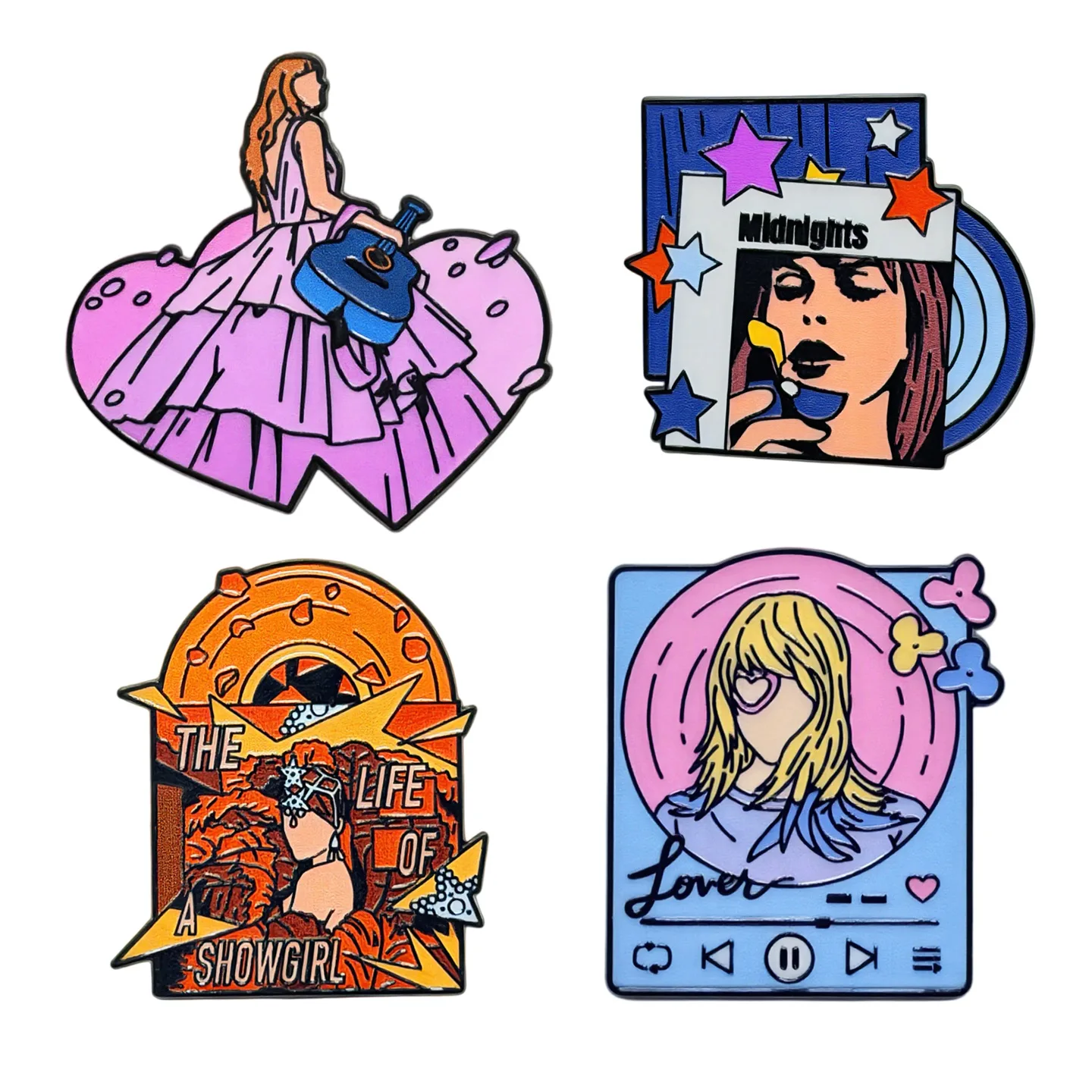 European and American Famous Pop Singer Enamel Pins Creative Music Peripheral Brooches Souvenir Jewelry Gifts For Fans
