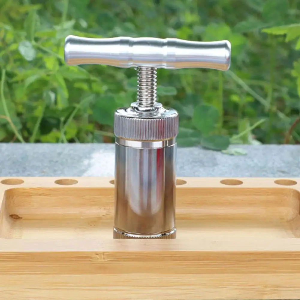 Metal Tobacco Herb Press Aluminum Compressor Pressure Spice Grinder Hand Crusher Smoking Accessories
