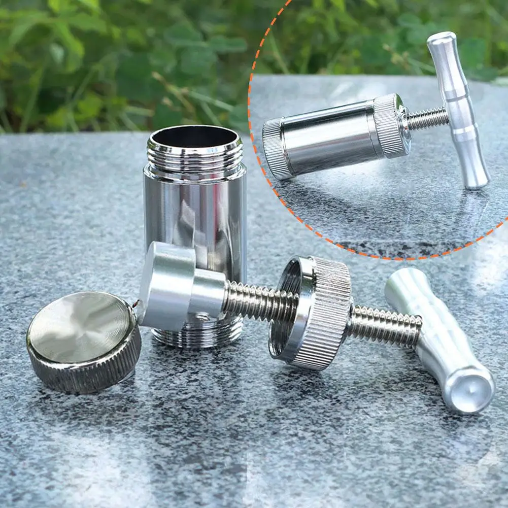 Metal Tobacco Herb Press Aluminum Compressor Pressure Spice Grinder Hand Crusher Smoking Accessories