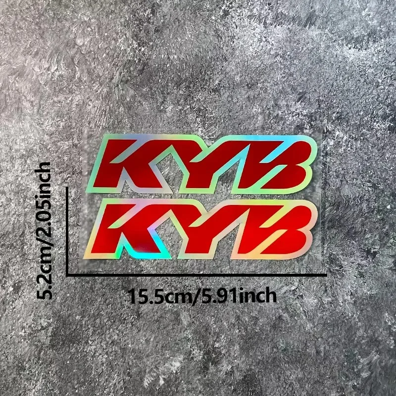 2PCS KYB Motorcycle Front Forks Stickers Waterproof Motocross Suspensions Vinyl Decals for KTM YAMAHA Honda Suzuki Kawasaki