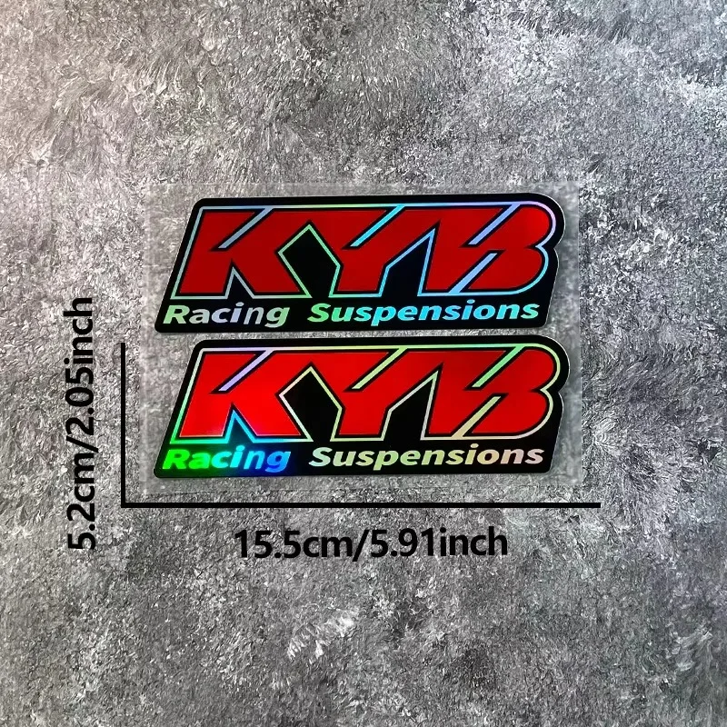2PCS KYB Motorcycle Front Forks Stickers Waterproof Motocross Suspensions Vinyl Decals for KTM YAMAHA Honda Suzuki Kawasaki