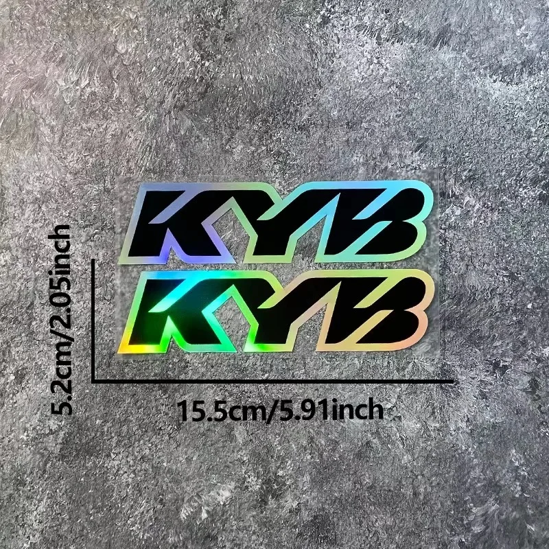 2PCS KYB Motorcycle Front Forks Stickers Waterproof Motocross Suspensions Vinyl Decals for KTM YAMAHA Honda Suzuki Kawasaki