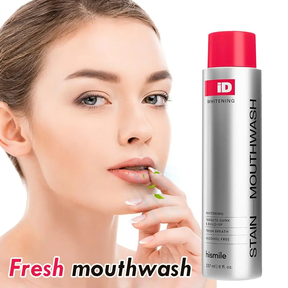 Hismile ID Mouthwash Teeth Whitening Stain Removal Deep Clean Fresh Breath Daily Oral Care