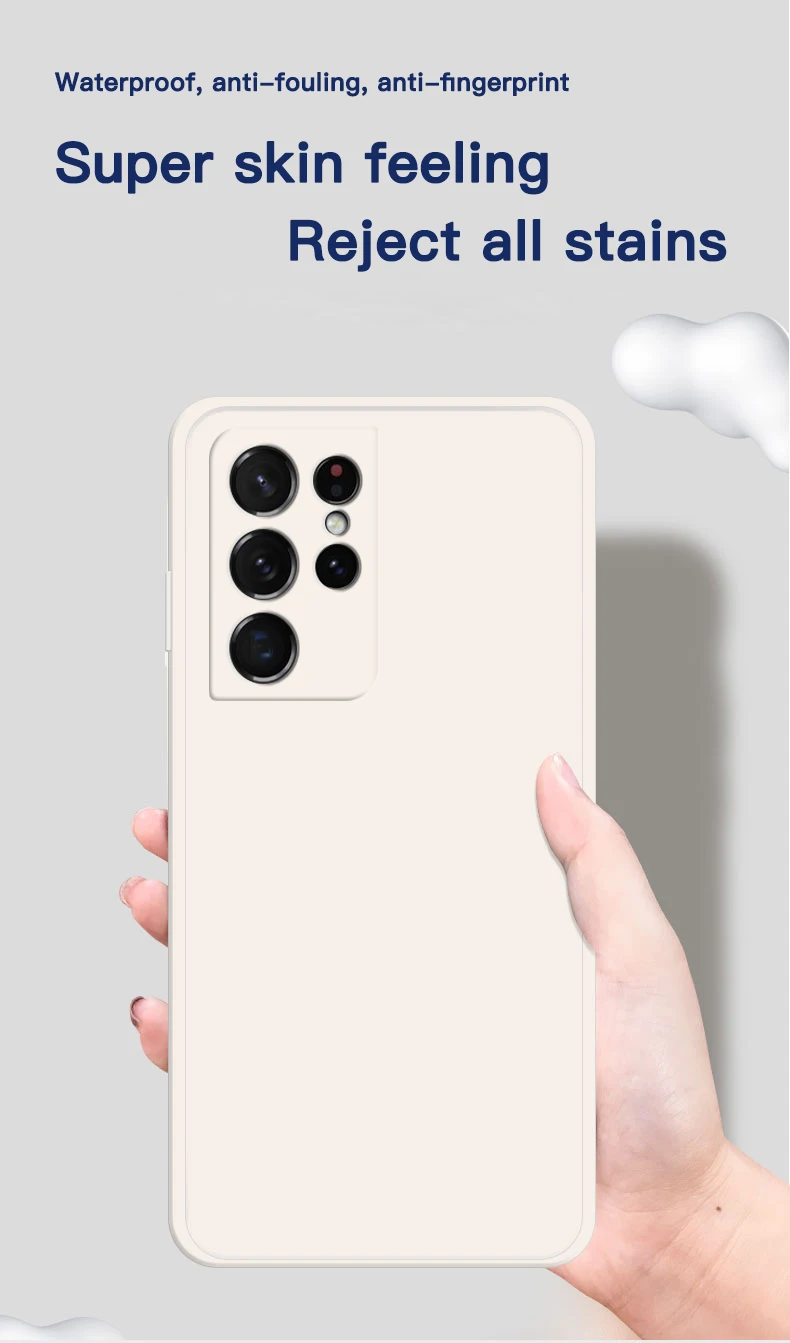 Square Liquid Phone Cover Case for Samsung Galaxy S20 S21 S22 FE Plus Ultra 5G Anti Shock Silicnoe Back Fundas S20Plus S21Ultra