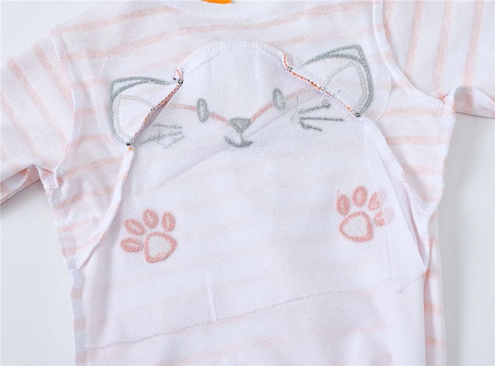 Kavkas Baby Boy Rompers 3 4 Pcs/lot Newborn Cotton Girls Clothes Long Sleeve Summer Soft Jumpsuit O-neck 0-12m Onesie Clothing