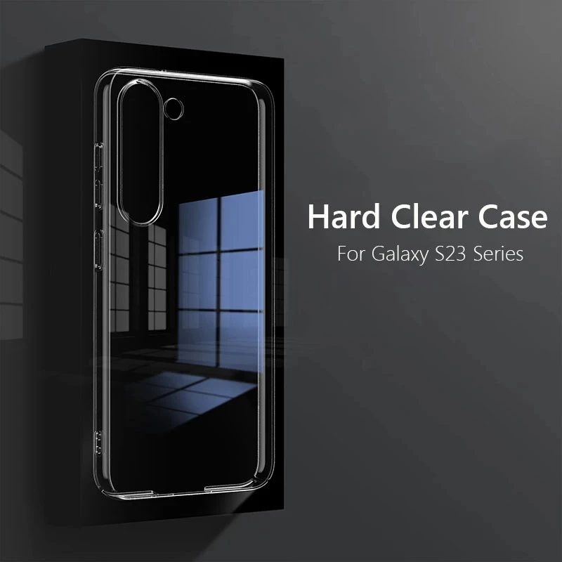 Hard Transparent Clear Phone Case For Samsung Galaxy S21 S20 S22 S23 S24Ultra S8 S9 S10 Plus Note 20 8 9 10 A52 A72 A53 A54 A24