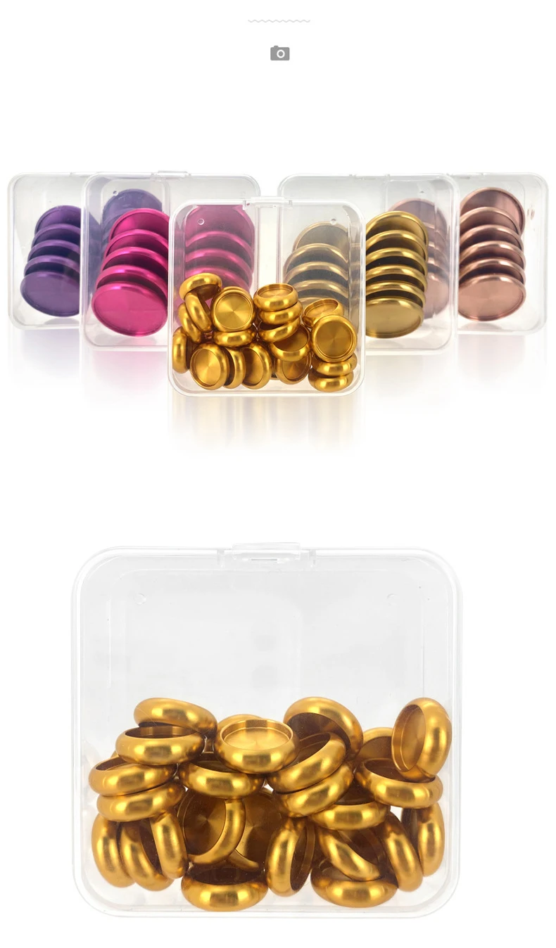 11pcs 18mm/21mm Metal Binding Ring Planner Discs Notebook Binders Mushroom Hole Binding Discs Discbound Planner Ring Binder