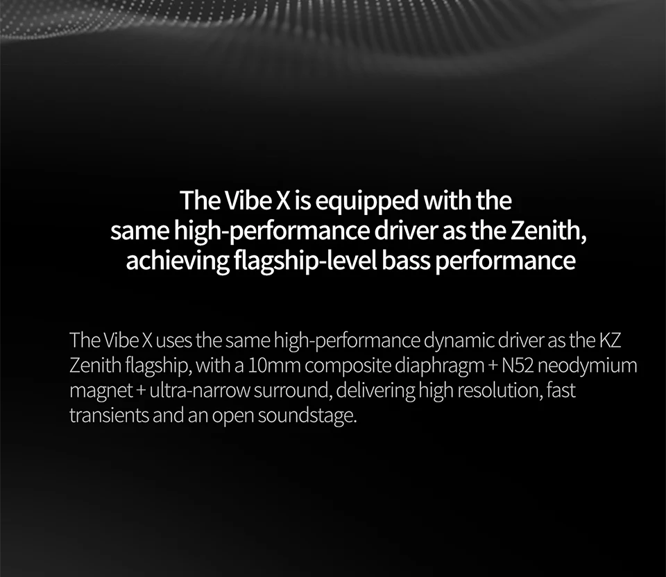 KZ Vibe X Low Frequency Vibration Earbuds HiFi Deep Bass Headset Stereo Sound In-Ear Earphones for Music Gaming