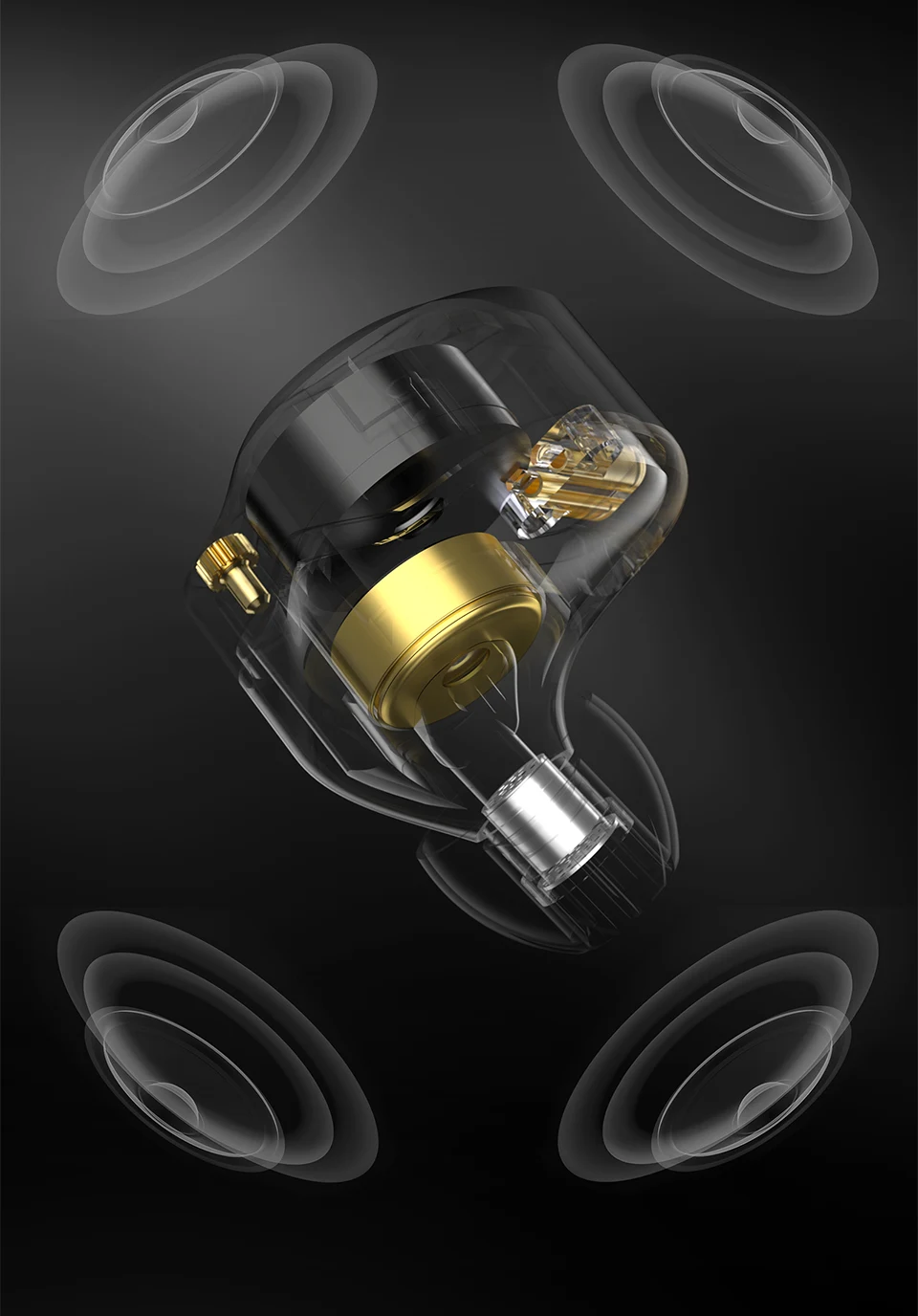 KZ Vibe X Low Frequency Vibration Earbuds HiFi Deep Bass Headset Stereo Sound In-Ear Earphones for Music Gaming