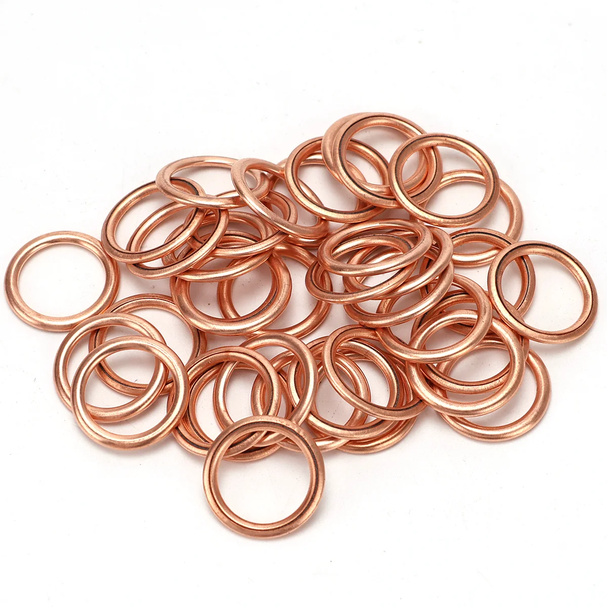 110pcs Copper-Clad Cotton Gaskets, Compression Sealing Gaskets, Suitable for Automotive Oil Drain Plugs and Compression Washers.