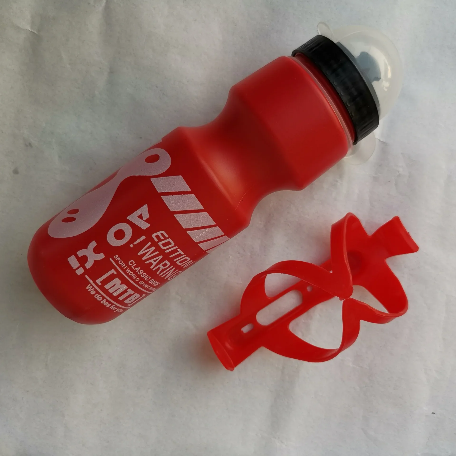 750ml Bicycle Waterbottle Mountain Road Bike Water Bottle Outdoor Cycling Kettle Portable with Bottle Holder Bike Accessory