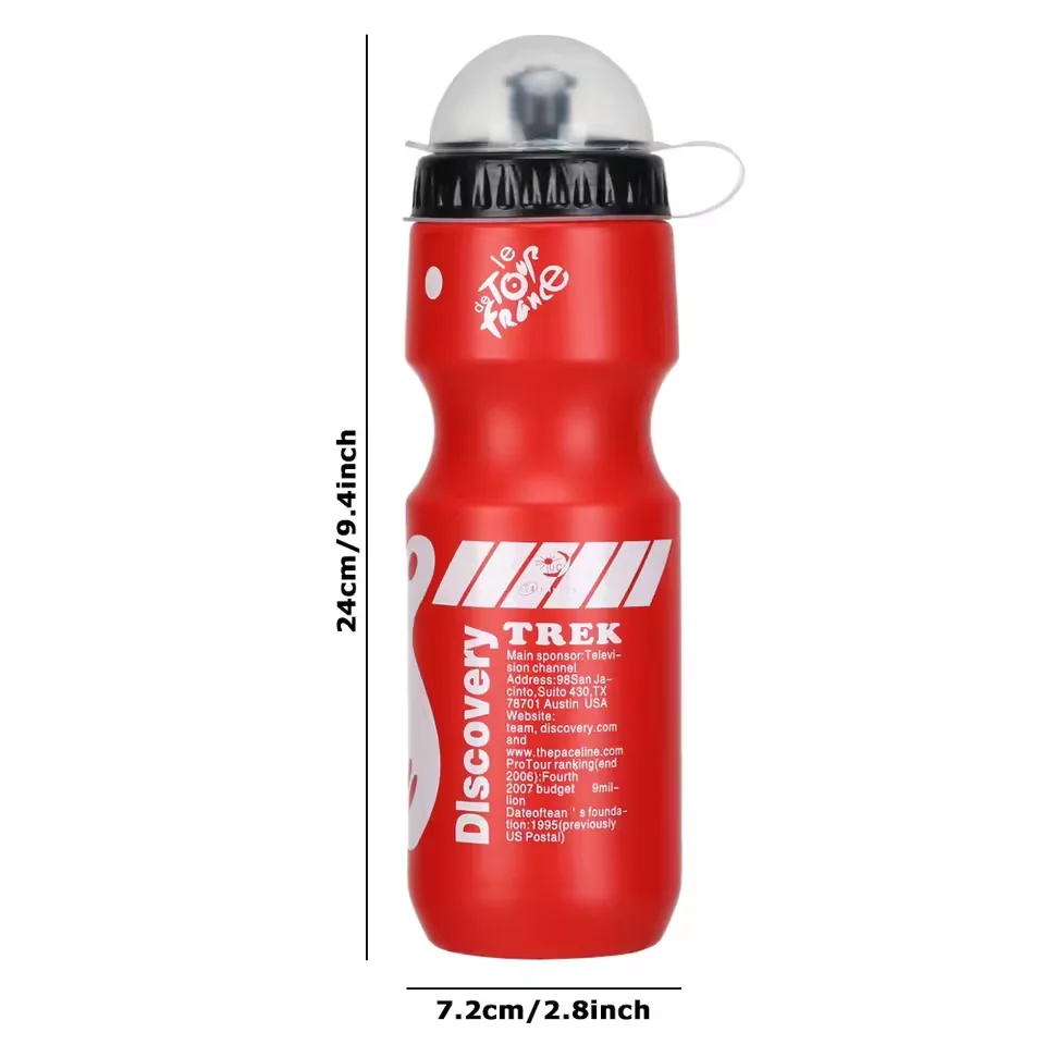 750ml Bicycle Waterbottle Mountain Road Bike Water Bottle Outdoor Cycling Kettle Portable with Bottle Holder Bike Accessory