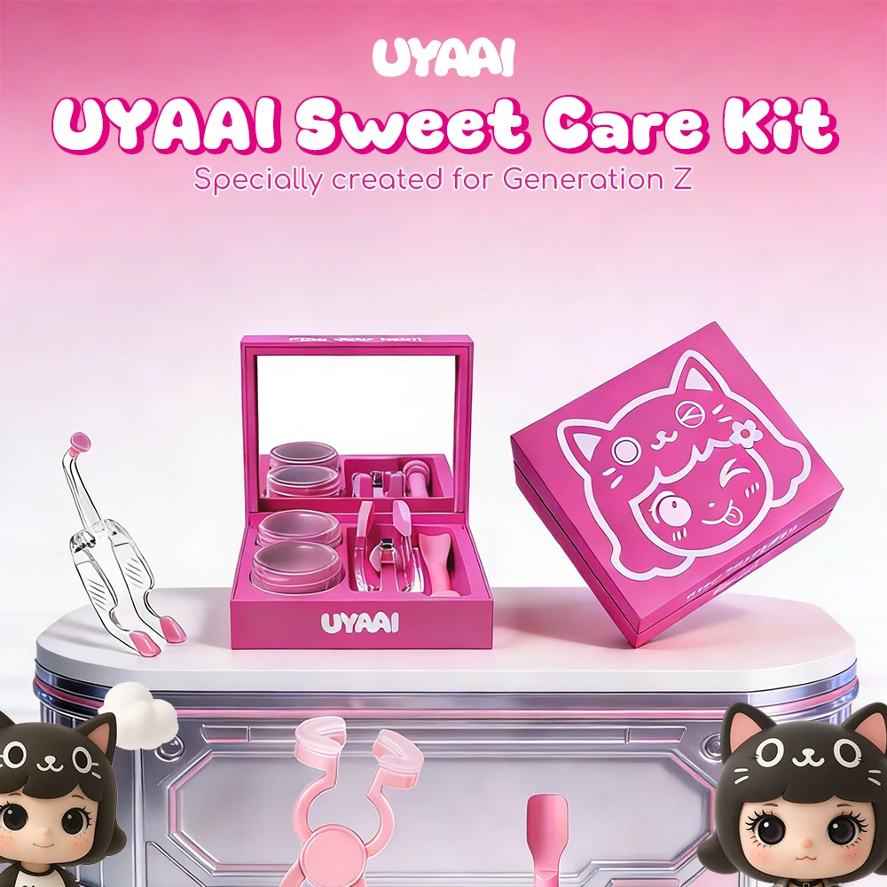 UYAAI Contact Lens Cleaner SET Contact Cleaning Lens Wearing Tool Eyes Opener Lens Care Accesories Lens Nursing Solution