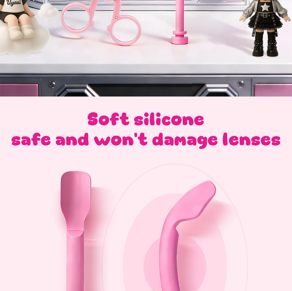 UYAAI Contact Lens Cleaner SET Contact Cleaning Lens Wearing Tool Eyes Opener Lens Care Accesories Lens Nursing Solution