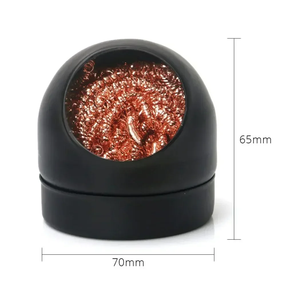 Metal Wire With Stand Set Welding Desoldering Soldering Solder Iron Tip Dross Cleaner Cleaning Steel Ball Mesh Filter Tin Remove