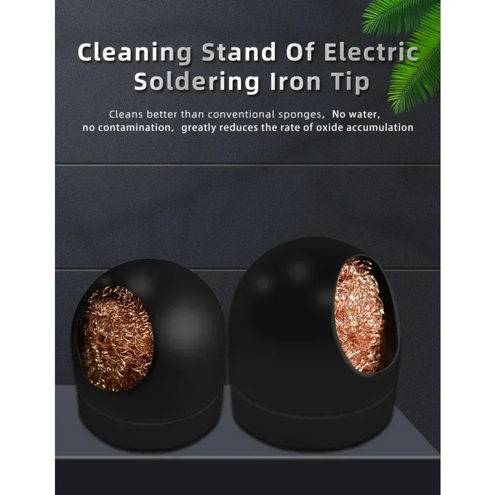 Metal Wire With Stand Set Welding Desoldering Soldering Solder Iron Tip Dross Cleaner Cleaning Steel Ball Mesh Filter Tin Remove